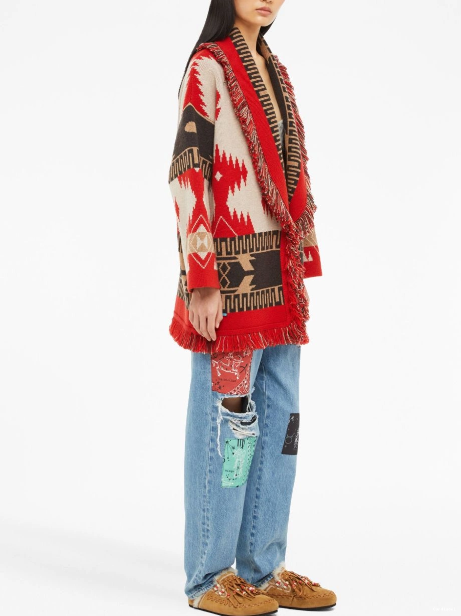 Affordable cashmere Icon cardigan Alanui jacquard Women 0730